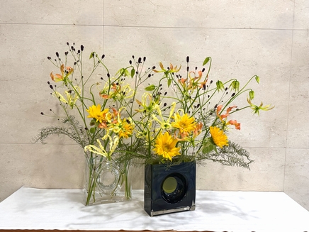 グロリオサ・ヒマワリ・ワレモコウ・シースターファン