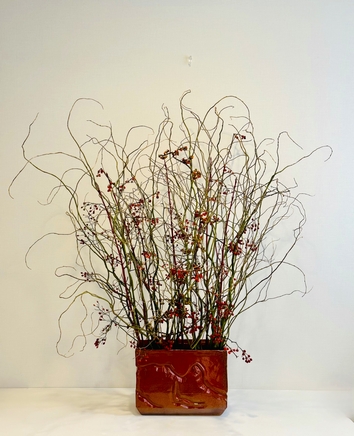 雲竜柳・サンゴミズキ・野バラの実・ツル梅擬き